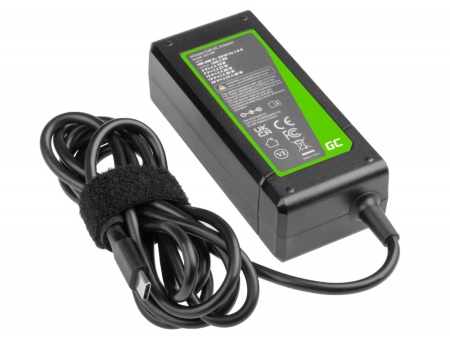 Incarcator alimentator Green Cell pentru laptop HP, compatibil cu HP 860209-850 925740-002 L04650-850 M52944-001 M54350-001 TPN-CA06 TPN-LA22, 65W, USB-C