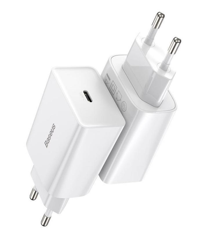 Incarcator retea Baseus Speed Mini, Quick Charge 20W, 1 x USB Type-C 5V/3.0A, alb - Img 11