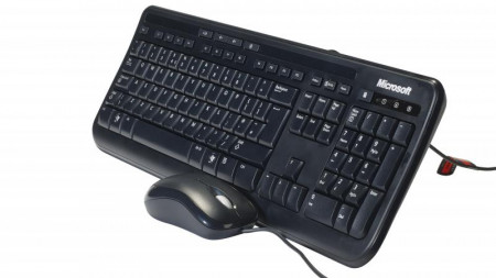 Kit tastatura + mouse Microsoft 600, negru