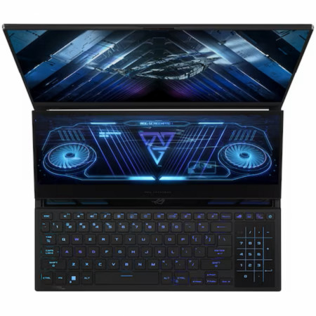 Laptop Gaming ASUS ROG Zephyrus Duo 16, GX650PZ-NM041W, R9-7945HX, 16-inch, QHD+ 16:10 (2560 x 1600, WQXGA), 240Hz, (RTX 4080), AMD Radeon Navi2 Graphics, 16GB DDR5-4800 SO-DIMM *2, 1TB PCIe 4.0 Performance , Optimus, Mini LED, 1200, anti-glare display,