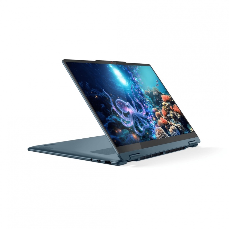 Laptop Lenovo Yoga 7 2-in-1 14AKP10, 14" WUXGA (1920x1200) OLED 600nits (peak) / 400nits (typical) Glossy / Anti-fingerprint, 100% DCI-P3, 60Hz, Dolby Vision®, TÜV Low Blue Light, DisplayHDR™ True Black 500, Glass, Touch, AMD Ryzen™ AI 5 340 (6C / 12T, - Img 11