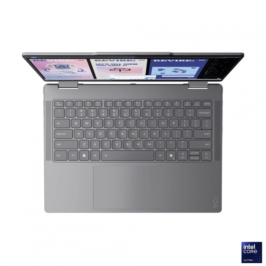 Laptop Lenovo Yoga 7 2-in-1 14ILL10, 14" 2.8K WQXGA+ (2880x1800) OLED 1100nits (peak) / 500nits (typical) Glossy / Anti-fingerprint, 100% DCI-P3, 120Hz, Dolby Vision®, TÜV Low Blue Light, DisplayHDR™ True Black 1000, Glass, Touch, Intel® Core Ultra 7 - Img 2