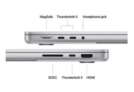 MacBook Pro 14.2&quot;/Apple M4 Pro (CPU 14-core, GPU 20-core, Neural Engine 16-core)/48GB/1TB - Silver- INT KB - Img 9