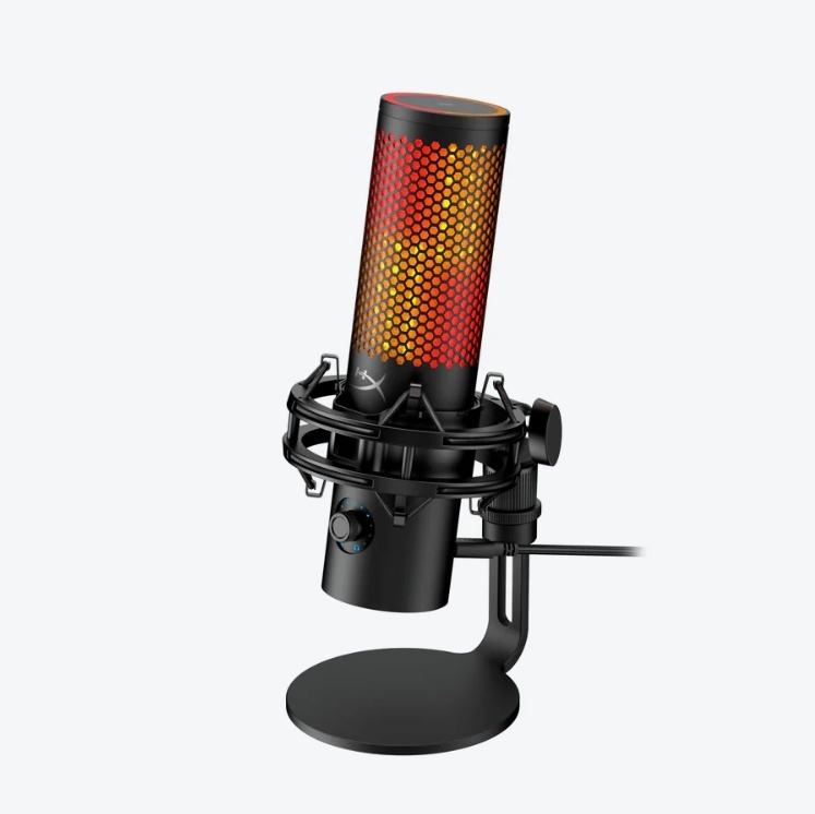Microfon gaming HyperX QuadCast 2 S pentru Streamers/Content Creators, cardioid, USB-C, 32-bit bit depth, 192kHz sampling rate, 100+ LED-uri aRGB, PC Win11, Mac, Steam Deck, negru - Img 2