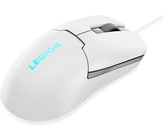 Mouse gaming Lenovo Legion M300s, Iluminare RGB, 8k DPI, Sensor Pixart, Glacier White - Img 3