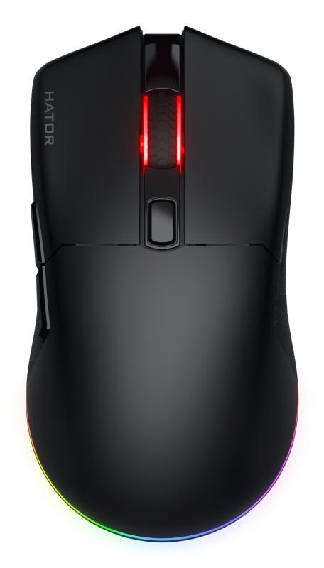 Mouse gaming wireless Hator Pulsar 3, polling rate pana la 1000Hz, senzor Optical PixArt PMW 3311, rezolutie maxima 12000 DPI, switch HATOR® Optical 100M, iluminare RGB 16.8M culori, side switch Kailh 3M, durata de viata baterie in wireless mode pana la - Img 2