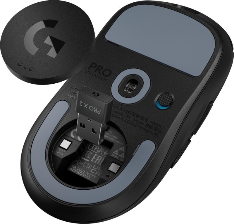 Mouse Logitech G PRO X Superlight 2, optic, rezolutie maxima 32000 DPI, polling rate 2000 Hz, senzor HERO 25K, dimensiuni 63.5 x 125 x 40 mm, negru - Img 10