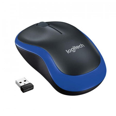 Mouse Logitech M185 Wireless, 1000 DPI, albastru