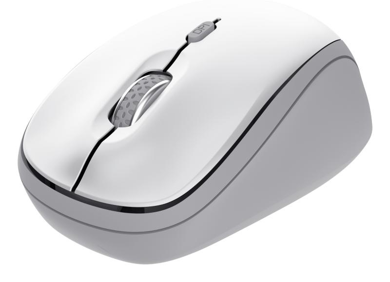 Mouse wireless Trust Yvi, rezolutie maxima 1600 DPI, alb - Img 4