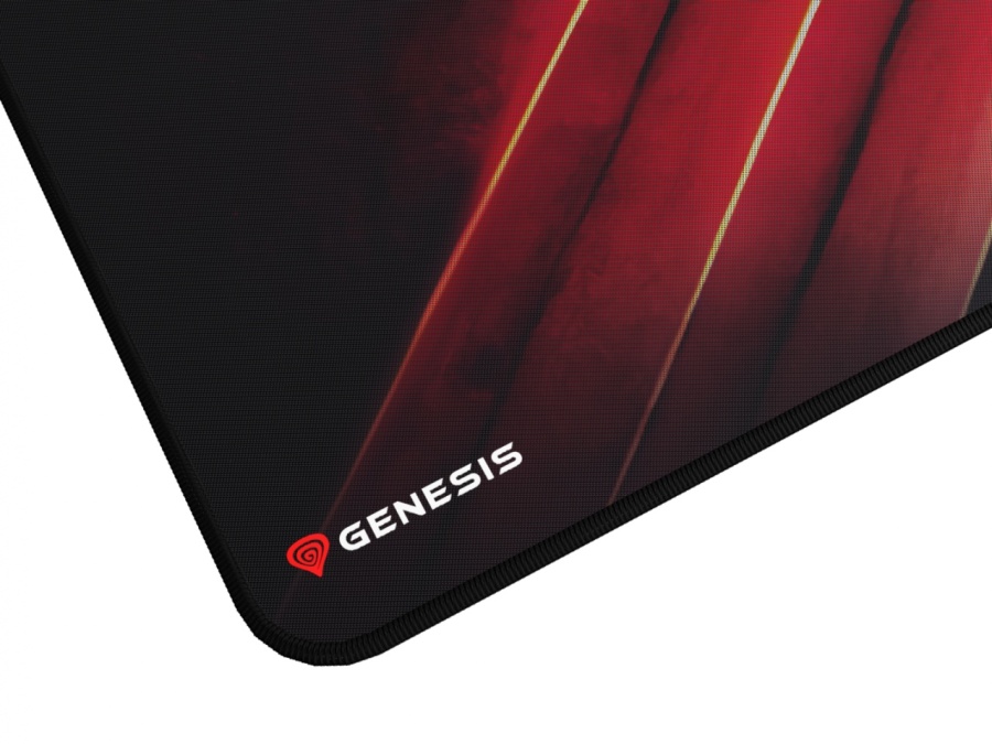 Mousepad Genesis Carbon 500 Maxi Flash, material cauciuc + textil, dimensiuni 900x450x2.5 mm, negru/rosu - Img 4