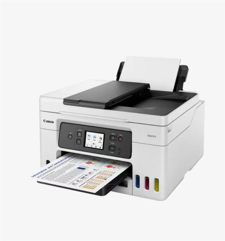 Multifunctional inkjet color Canon Maxify GX4040, ( Print, Copy,Scan,Fax, Cloud), dimensiune A4 , duplex printare si scanare, ADF 35 coli, viteza 18 Ipm alb-negru, 13 Ipm color, rezolutie 600X1200 dpi, alimentare hartie 250 +100 coli, Scanner CIS, - Img 5