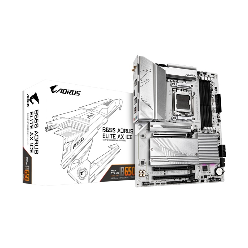 Placa de baza Gigabyte B650 AORUS ELITE AX ICE AM5 4x DDR5, 3x PCIE x16, 3x M.2, 1x DP 1x HDMI, 4x SATA 6GB/s, ATX - Img 4