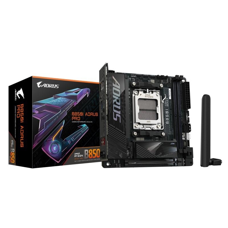 Placa de Baza GIGABYTE B850I AORUS PRO AM5, 2x DDR5, 1x HDMI, 1x PCIE 5.0 x16, 2x M.2, 2x SATA 6GB/s, mini-ITX - Img 2