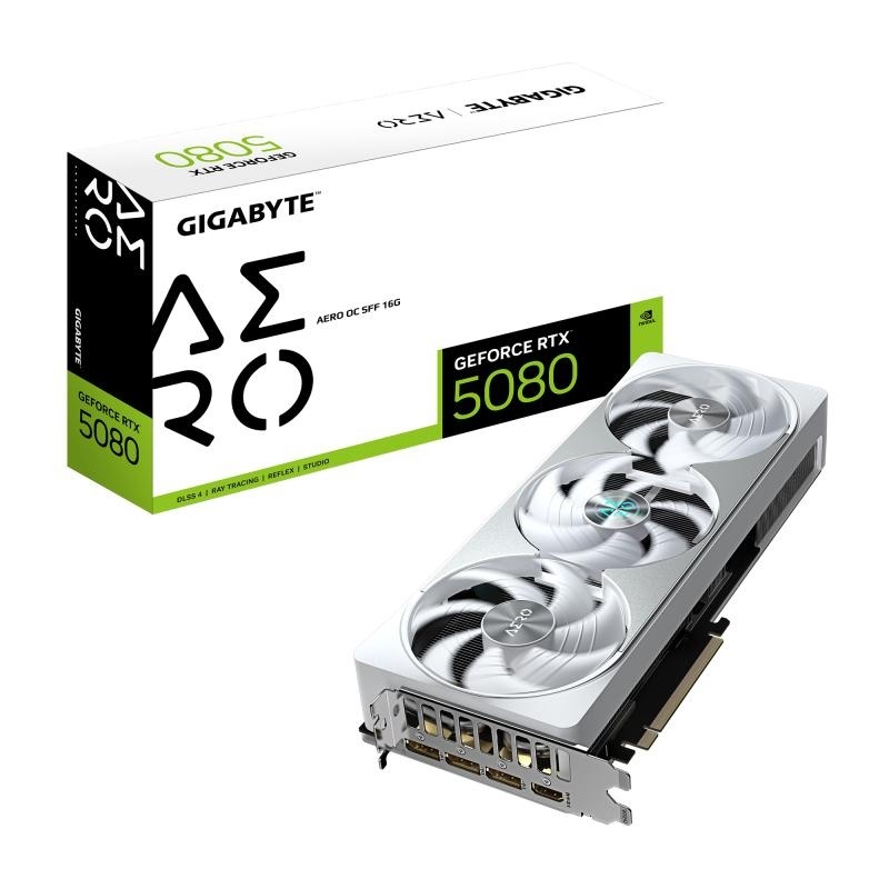 Placa Video GIGABYTE GEFORCE RTX 5080 AERO OC SFF 16GB GDDR7 256 bit, 3x DP 1x HDMI - Img 2