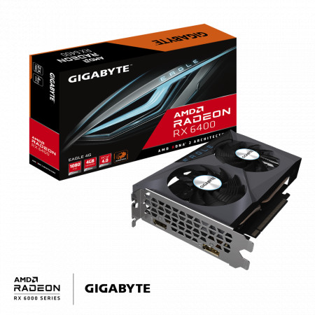 Placa video GIGABYTE Radeon RX 6400 EAGLE 4GB GDDR6 64-bit
