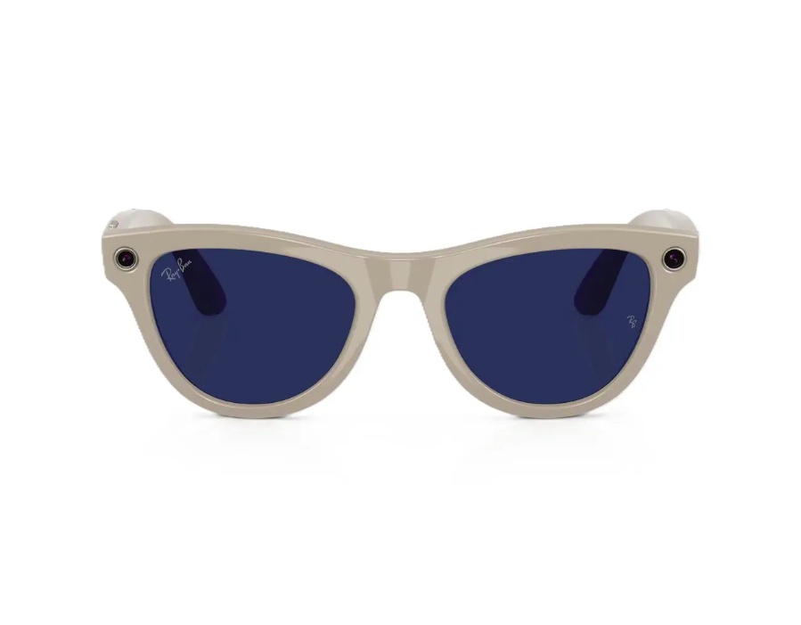 Ray-Ban Meta Skyler Gen 1 High Bridge FIT Shiny Chalky Gray Clear/Sapphire Transitions 52-20 - Img 4