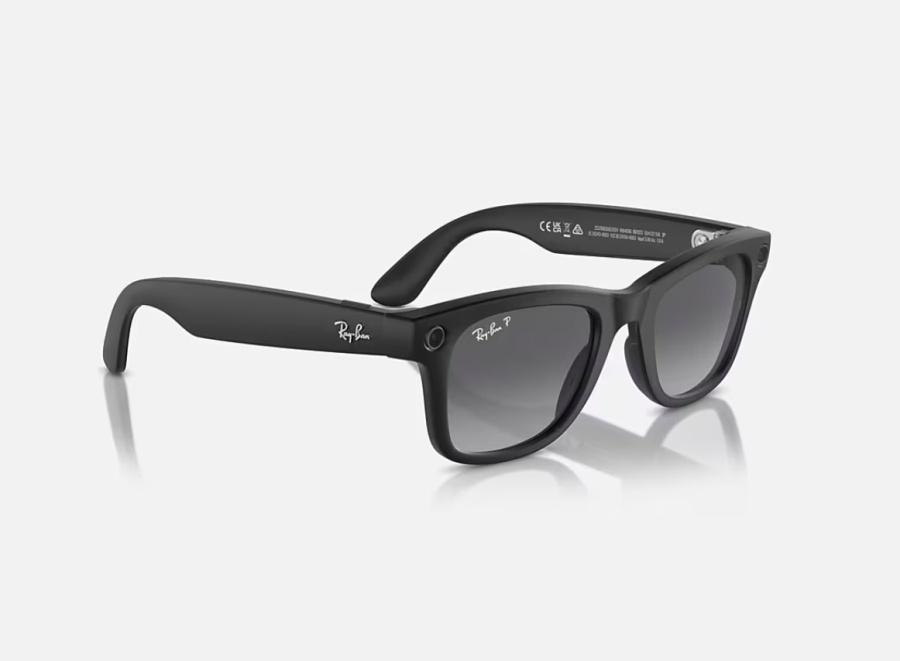 Ray-Ban Meta Wayfarer AI Glasses Matte Black/Polar Gradient Graphite (Large) - Img 3