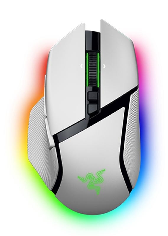 Razer Basilisk V3 Pro 35K, wireless, bluetooth, rezolutie maxima 35000 DPI, iluminare Razer Chroma™ RGB, senzor Focus Pro 35K Optical Sensor Gen-2, alb - Img 6