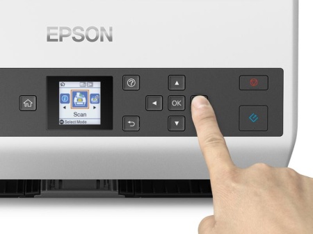 Scanner Epson DS-870, dimensiune A4, tip sheetfed, viteza scanare: 65ppm, rezolutie optica 600x600dpi, ADF 100 pagini, duplex, Fiabilitate ciclu de lucru zilnic 7.000 Pagini,Formate iesire: BMP, JPEG, TIFF, Scanare către multi TIFF, PDF, Scanare către - Img 11