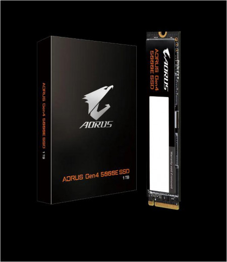 SSD GIGABYTE AORUS 1TB, M.2, PCI-Express 4.0 x4, NVMe 1.4, viteza citire: 5000 MB/s, Viteza scriere: 4600 MB/s.