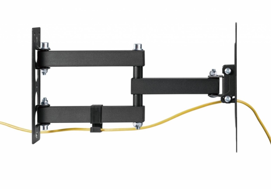 Suport de perete Akai cu inclinatie +3/-10°, diagonala display 23"-43", VESA min. 100x100, VESA max. 200x200, suporta pana la 30kg, distanta fata de perete MAX 378mm, negru - Img 4