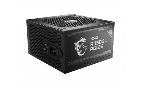 Sursa MSI MAG A750GL PCIE5 750W, Active PFC, fan size 120mm, full modular 80PLUS GOLD