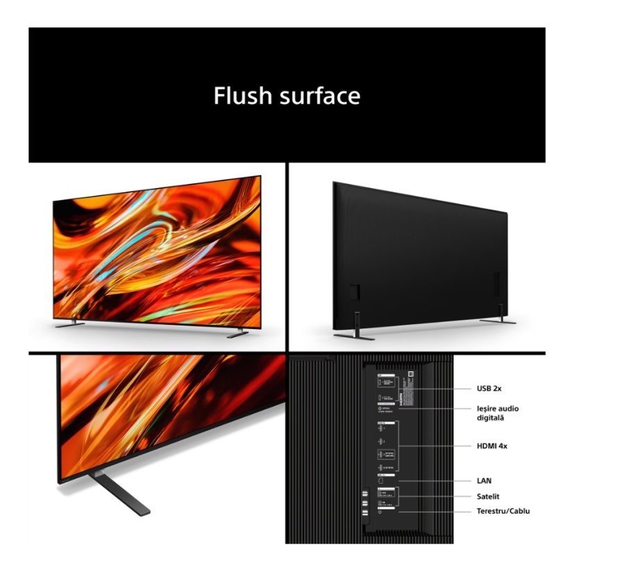 Televizor Sony BRAVIA XR 7 II True RGB LED 55XR75M2, 139 cm, Smart Google TV, 4K Ultra HD, 120Hz, Clasa E (Model 2026) - Img 4