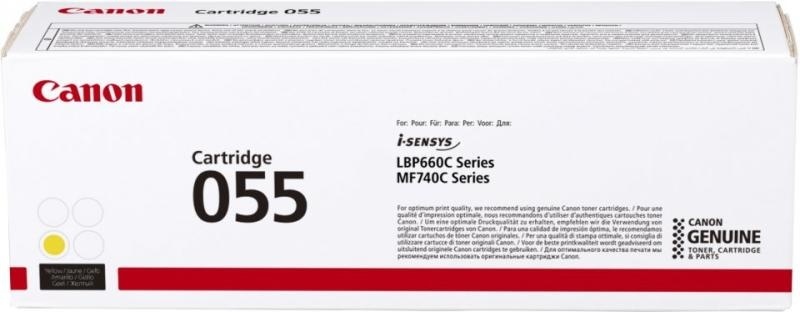 Toner Canon CRG055Y Yellow capacitate 2.1k pagini, pentru LBP66x, MF74x. - Img 3