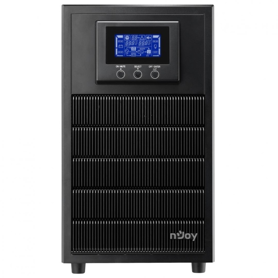 UPS nJoy Aten PRO 3000, 3000VA/2700W, On-line, LCD Display, 4 Prize Schuko cu Protectie, Management, Tower, Dubla conversie, Frequency Range 40Hz ~ 70 Hz, Connection port RS232 / USB / Intelligent Port, Dimensiuni: 421 x 190 x 318 mm, Greutate: 27.6 kg - Img 3
