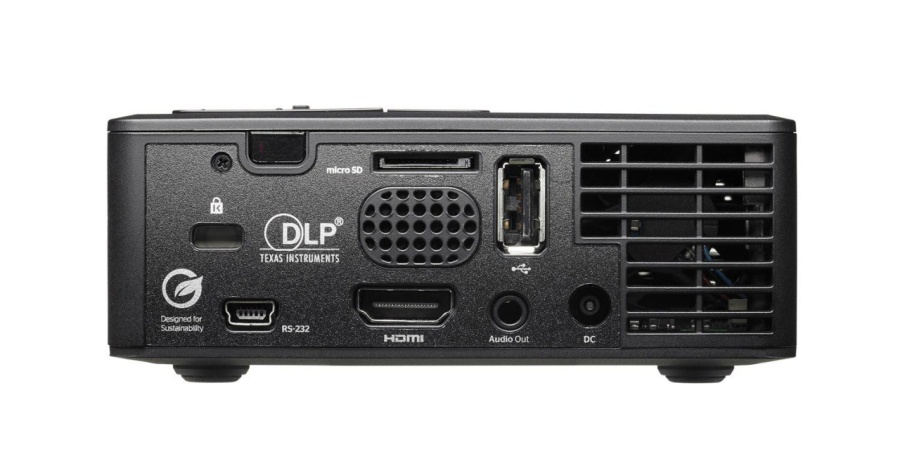Videoproiector Optoma ML750i, WXGA 1280*800, 700/450 lumeni, 20.000:1, 16:10/ 4:3/ 16:9, +/-40°, LED 20.000 ore, 0.55m - 3.23m, 1* HDMI, microSD card, Audio 3.5mm, USB-A reader, RS232, 29-32 dB, 3D ready, Security bar, Kensington Lock, Password - Img 3