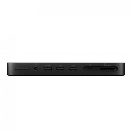 ASUS DC500 Triple 4K USB-C Dock, Interfata USB-C,Putere alimentare 96 W, Compatibilitate Universal, Rezolutii video suportate 4K @60Hz, Dimensiune 21 x 185 x 80 mm, Greutate 335 g, Culoare Negru, Caracteristici LAN 10/100/1000/2500 Mbps, USB 2.0 2, USB