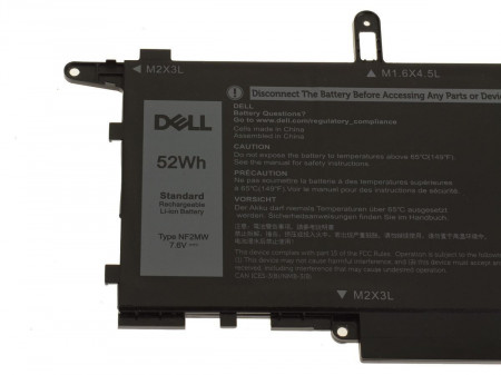 Baterie originala pentru laptop Dell Latitude 13 7310 2-in-1, Latitude 14 7400 7410 2-in-1, type Dell NF2MW, 52Wh - Img 3
