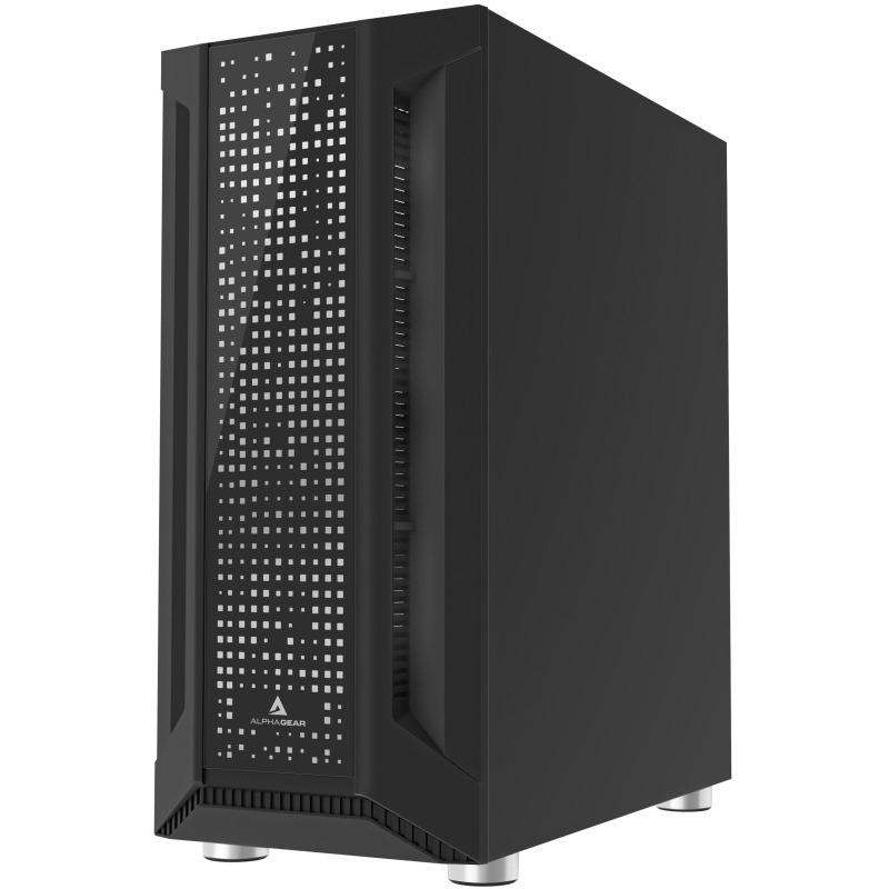 Carcasa ALPHAGEAR Trickster RGB, Mid Tower, Black - Img 2