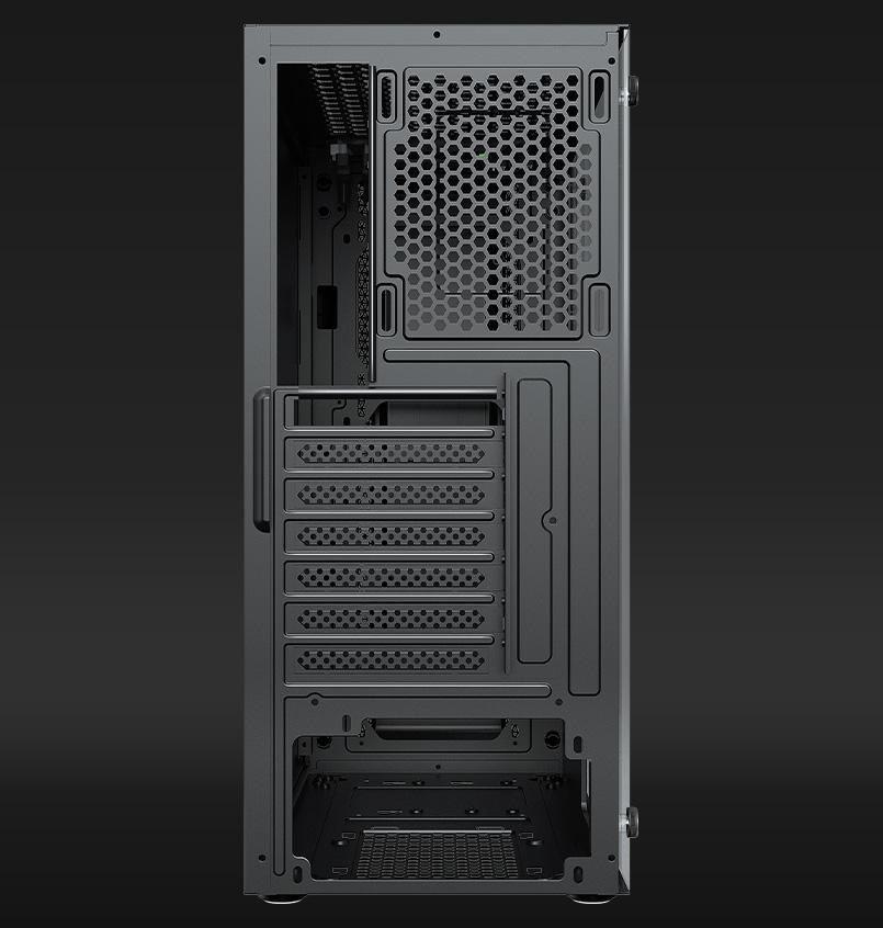 Carcasa AQIRYS MIZAR, RGB, Mid Tower, Black - Img 6