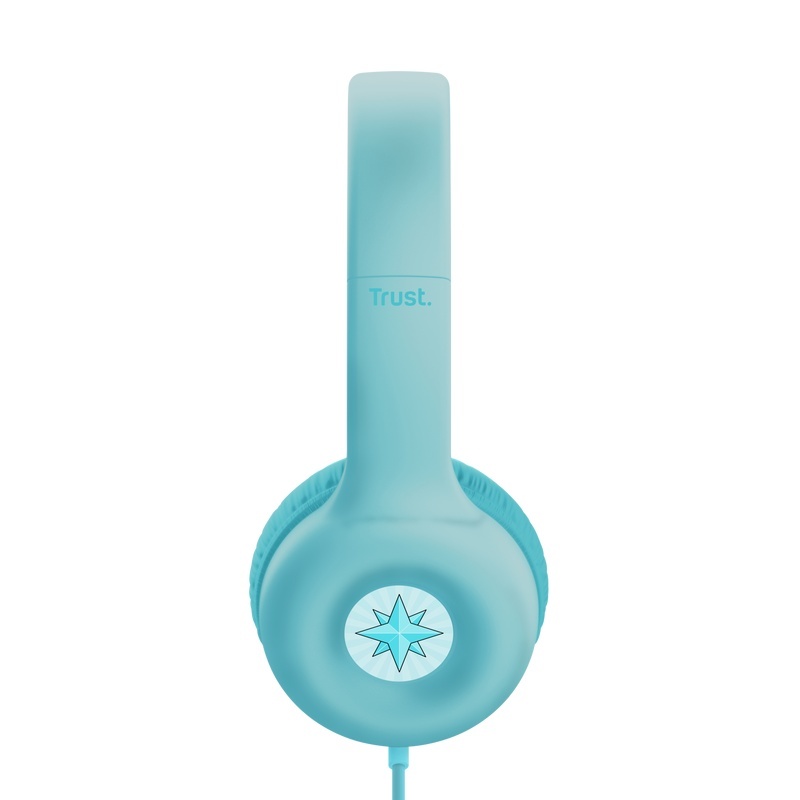 Casti Trust Nouna cu fir pentru copii, frecventa raspuns 20 Hz - 20.000 Hz, senzitivitate 92 dB, albastru - Img 4