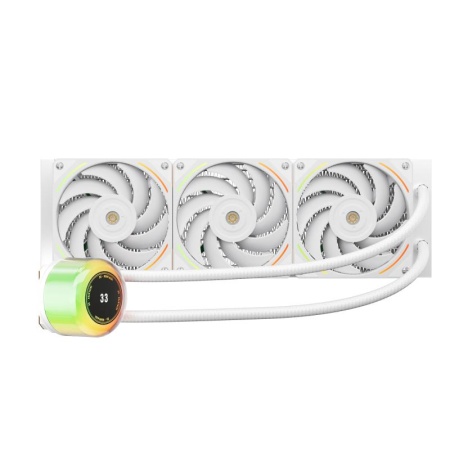 Cooler Procesor 1stPlayer CC-360-wh, display, aRGB, compatibil AMD/Intel, alb - Img 11