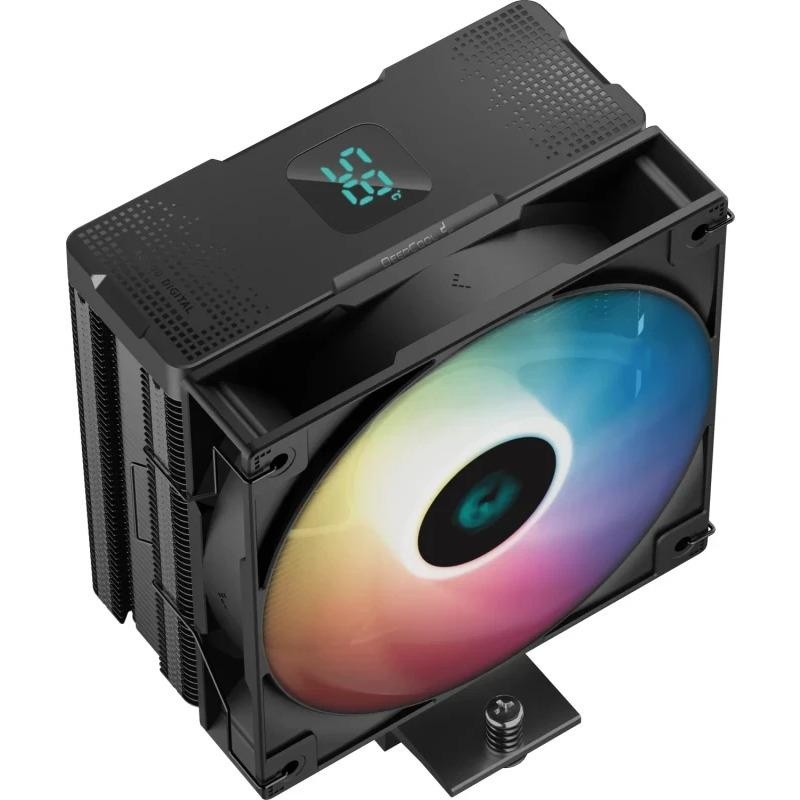 Cooler Procesor DEEPCOOL AG400 DIGITAL ARGB NEGRU - Img 5