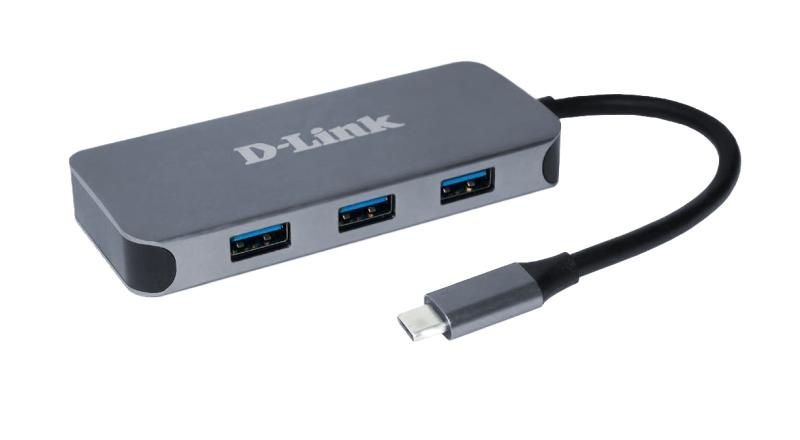 D-Link DUB-2335 6-in-1 USB-C Hub with HDMI, Gigabit Ethernet and power delivery, 1* USB-C connector, 1* HDMI Port, 3* USB Type- APort (USB 3.0), 1* Gigabit Ethernet, 1* USB-C powerdelivery. - Img 2