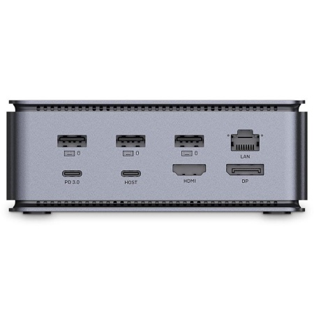 Docking station Lindy, interfete: USB-C la 6x USB-A/ 1x USB-C/1x RJ45/ 1x DisplayPort/1x HDMI/ 1x SD &amp; 1x Micro SD/ 1x 3,5 mm/ 1x USB-C PD(power delivery), latime de banda 10Gbps, 10/100/1000 Mbps, rezolutie maxima (intrare) 7680x4320@60Hz, rezolutie - Img 10