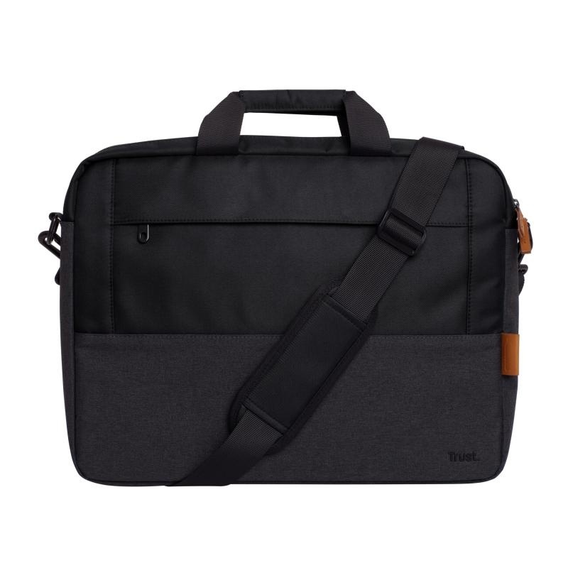 Geanta laptop Trust Lisboa, pentru laptopuri cu diagonala pana in 16",2 compartimente, material POM, RPET Polyester, RPET, volum 2.1 L, negru - Img 9