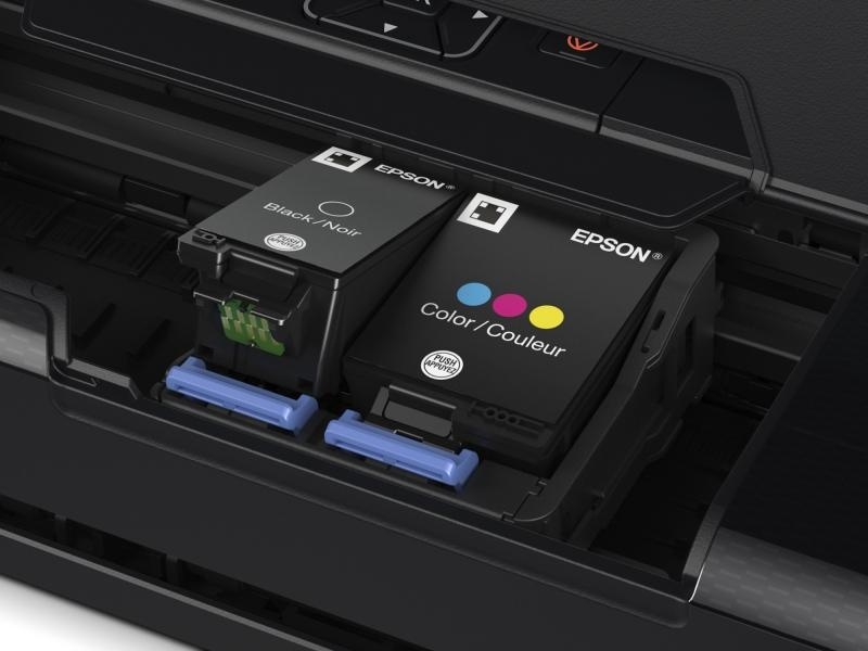 Imprimanta inkjet color portabila Epson WF-100W, dimensiune A4, viteza 7ppm alb-negru, 4ppm color, rezolutie 5760x1440 dpi, alimentare hartie 20 coli, interfata USB2.0, Wireless, Wi-Fi Direct, PictBridge, Google Cloud Print, Air Print, Epson Connect - Img 6