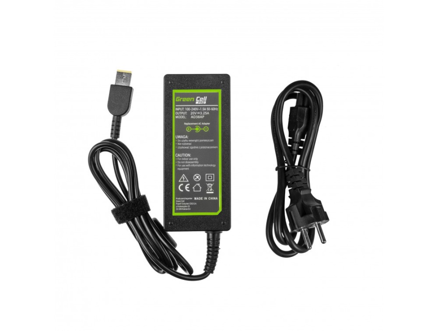 Incarcator compatibil Green Cell pentru laptop Lenovo B40 B50 E40 E50 M4400 Z50 Z51, Lenovo IdeaPad G400s G500s S510p Z410, Lenovo ThinkPad E450 E470 E550 L440 T430 T440 T540 T540p T550 X240 X250 X360, model Lenovo 45N0397 ADLX65NCC3A ADLX65NCD3A,65W - Img 3