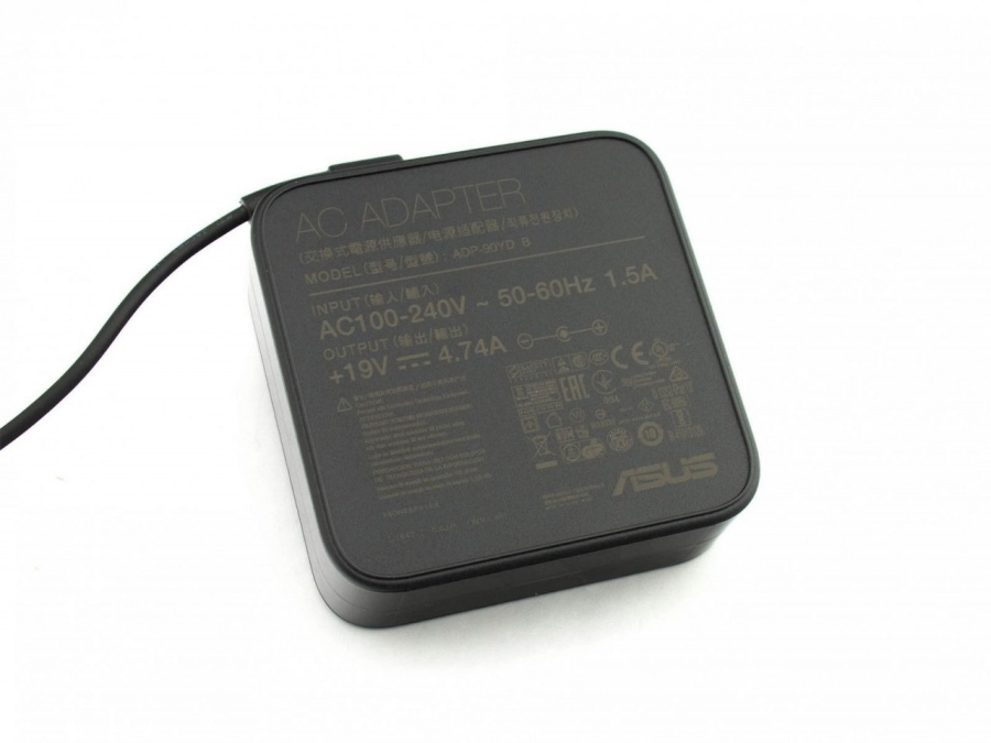 Incarcator original pentru laptop Asus A32 A53 A54 K41 K50 K51 K52 K53 K53SV K53SD K54 K55VD K56 M50 M52 M60 R500 R501 U30 U31 U43 U52 U53 U80 X50 X53 X54 X55 X550DP X750 X751LX X755 Z52 Z91 Z99, model Asus ADP-90YD B EXA1202YH, 19V 4.74A, 90W - Img 2