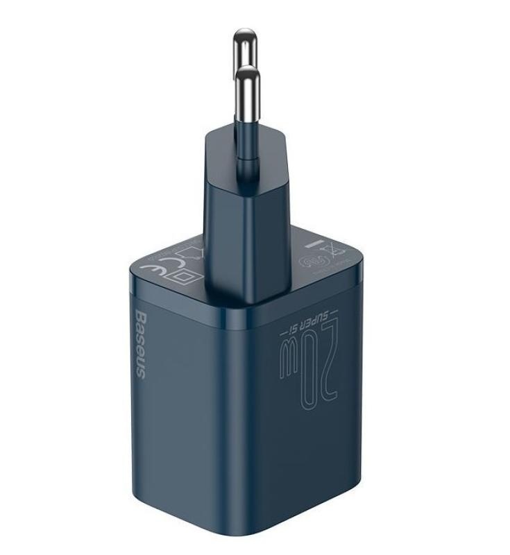 Incarcator retea Baseus Super Si, Quick Charge 20W, 1 x USB Type-C 5V/3A, albastru - Img 10