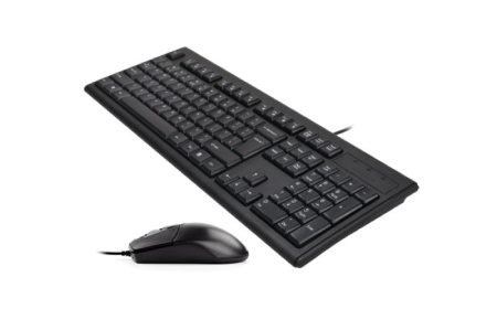 Kit tastatura + mouse A4tech KRS-8372, cu fir, negru - Img 6
