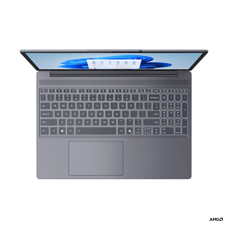 Laptop Lenovo IdeaPad Slim 3 15AHP10, 15.3" WUXGA (1920x1200) IPS 300nits Anti-glare, 45% NTSC, 60Hz, AMD Ryzen™ 7 8840HS (8C / 16T, 3.3 / 5.1GHz, 8MB L2 / 16MB L3), video Integrated AMD Radeon™ 780M Graphics, RAM 8GB Soldered DDR5-5600 + 16GB SO-DIMM - Img 2