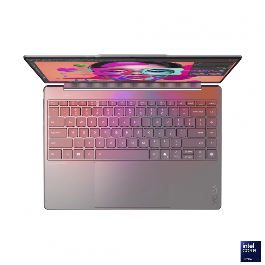 Laptop Lenovo Yoga 9 2-in-1 14ILL10, 14" 2.8K WQXGA+ (2880x1800) OLED 1100nits (peak) / 500nits (typical) Glossy / Anti-fingerprint, 100% DCI-P3, 120Hz, Eyesafe®, Dolby Vision®, DisplayHDR™ True Black 1000, Glass, Touch, Intel® Core Ultra 7 258V, 8C (4P - Img 2