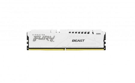 Memorie RAM Kingston, DIMM, DDR5, 32GB, 5600MHz, CL40, 1.35V, FURY Beast White, RGB