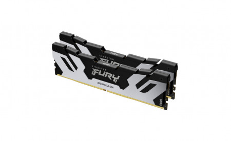 Memorie RAM Kingston, DIMM, DDR5, 64GB, 6000MHz, CL32, 1.35V, FURY Renegade Silver, Kit of 2