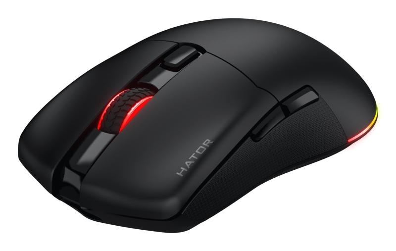 Mouse gaming wireless Hator Pulsar 3, polling rate pana la 1000Hz, senzor Optical PixArt PMW 3311, rezolutie maxima 12000 DPI, switch HATOR® Optical 100M, iluminare RGB 16.8M culori, side switch Kailh 3M, durata de viata baterie in wireless mode pana la - Img 3